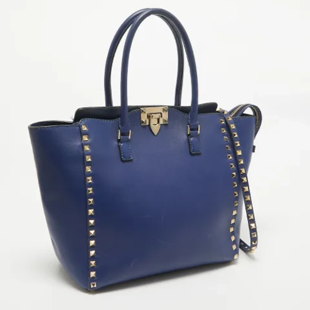 Valentino Vintage Pre-owned Leather totes Blue Dames
