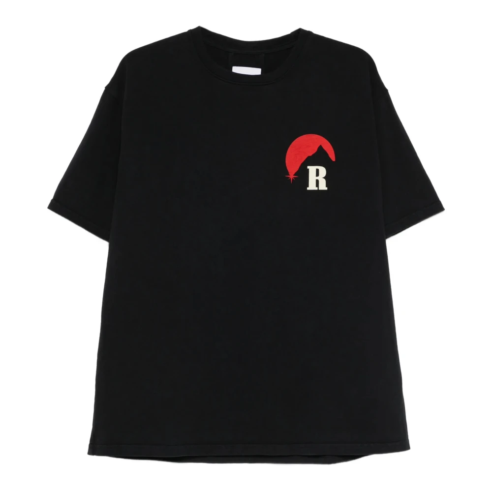 Rhude Men's Black Graphic Print Crew Neck T-Shirt - T-Shirts - M - Tops