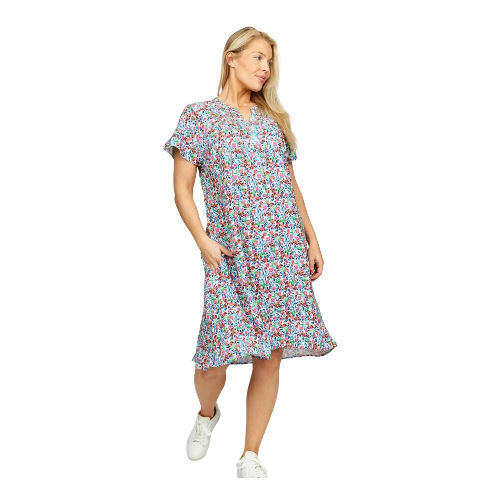 2-Biz Kleurrijke Jurk Bonnie.Hs24 Multi Multicolor Dames