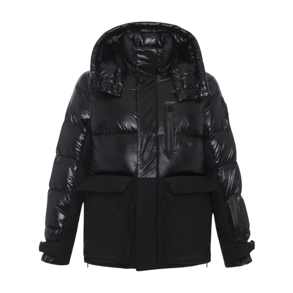 Moose Knuckles Zwarte Adams Peak Jas voor Mannen Black Heren