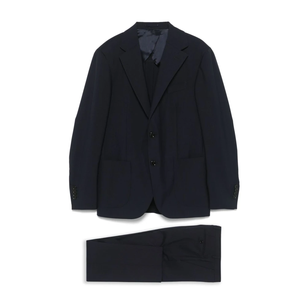 Lardini Middernachtblauw Tweedelig Pak Blue Heren