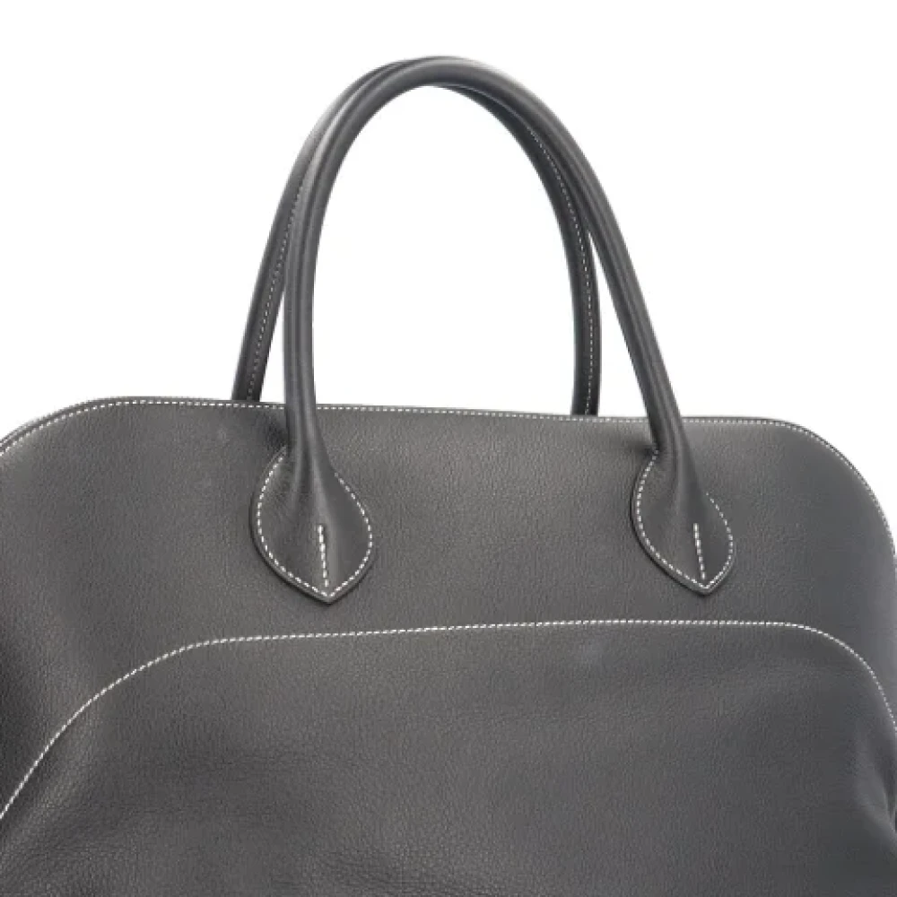 Hermès Vintage Pre-owned Fabric handbags Black Dames