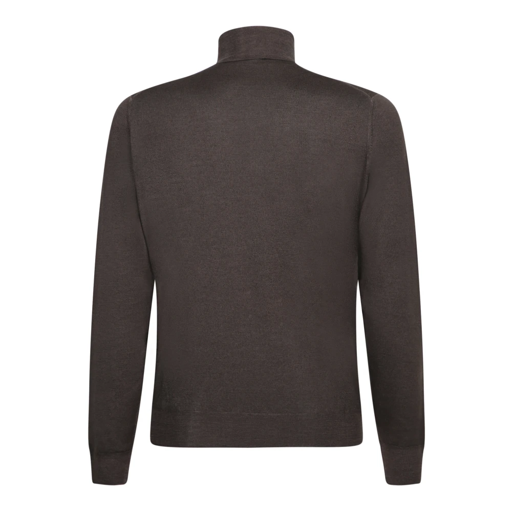 Dell'oglio Bruine Gebreide Kleding voor Mannen Aw24 Brown Heren