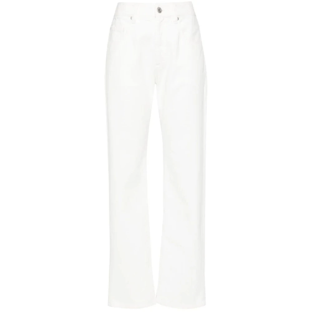 BRUNELLO CUCINELLI Straight Jeans White Dames