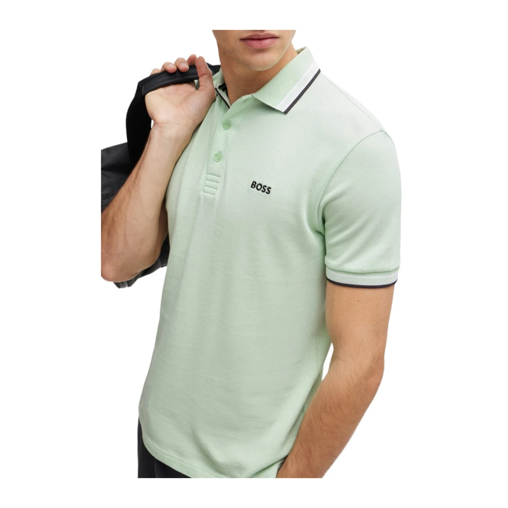 Boss Casual Polo Shirt Elevate Style Green Heren