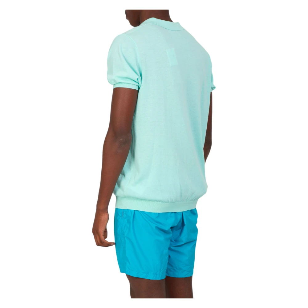 MC2 Saint Barth Gebreide Polo Shirt Green Heren