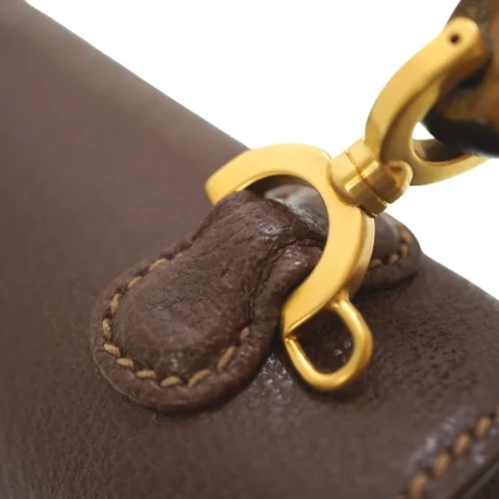 Gucci Vintage Pre-owned Fabric gucci-bags Brown Dames
