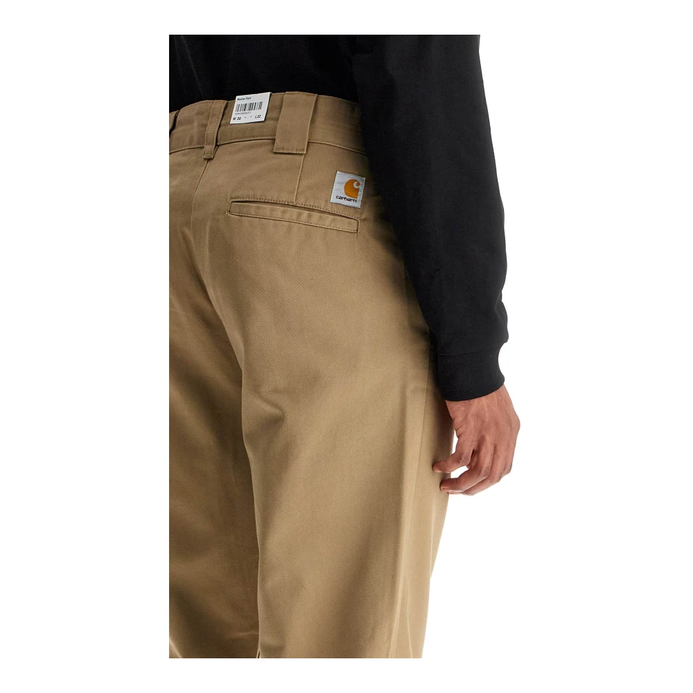 Carhartt WIP Katoenen twill master broek Beige Heren