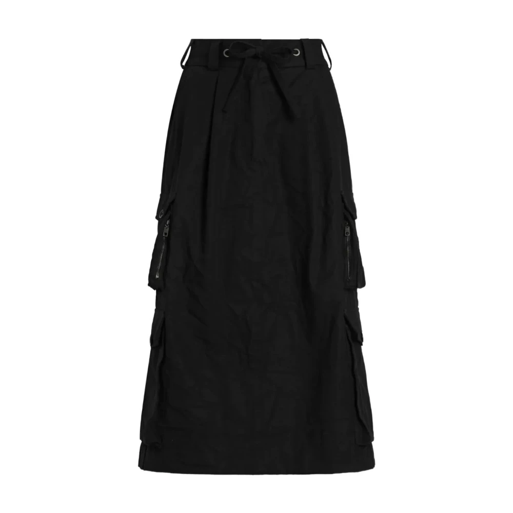 Dolce & Gabbana Women's Black Midi Skirts, 2XS, Cotton Cargo Skirt