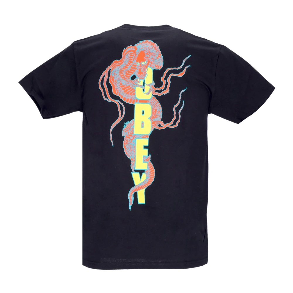 Obey Dragon Classic Tee Zwart Heren T-shirt Black Heren