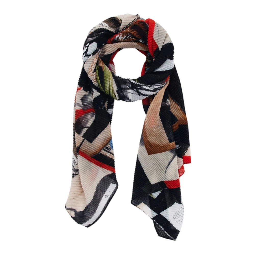 Desigual Groene Gedessineerde Polyester Sjaal Multicolor Dames