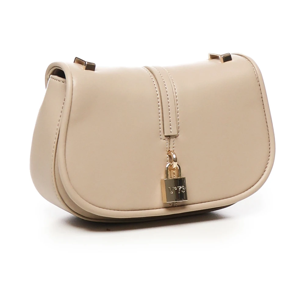 V73 Beige Artemisia Schoudertas met Hangslot Beige Dames