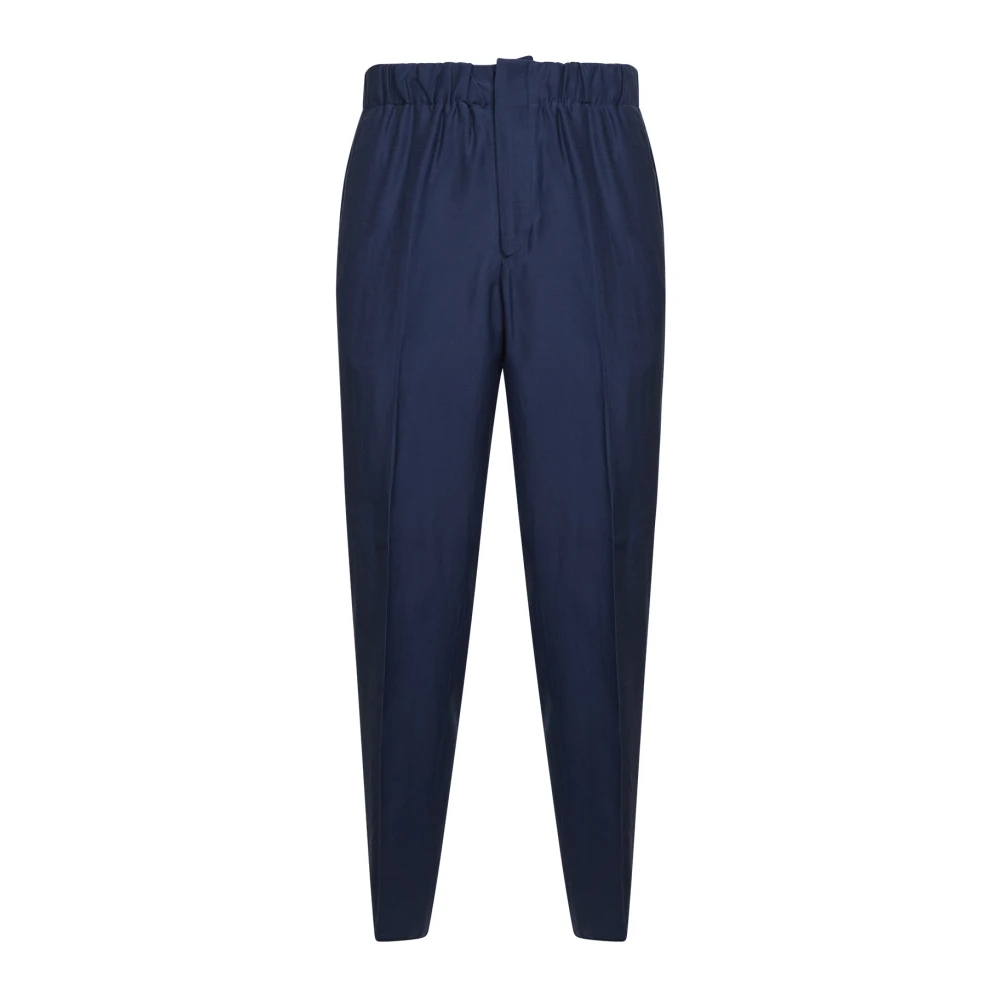 Laneus Men's Blue Melrose Slim Fit Trousers - Slim-Fit Trousers - Xl - Trousers