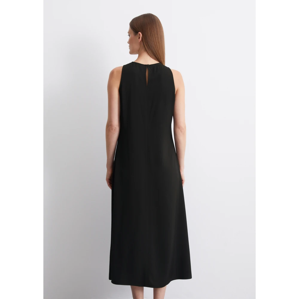 Marc O'Polo Mouwloze A-lijn jurk Black Dames