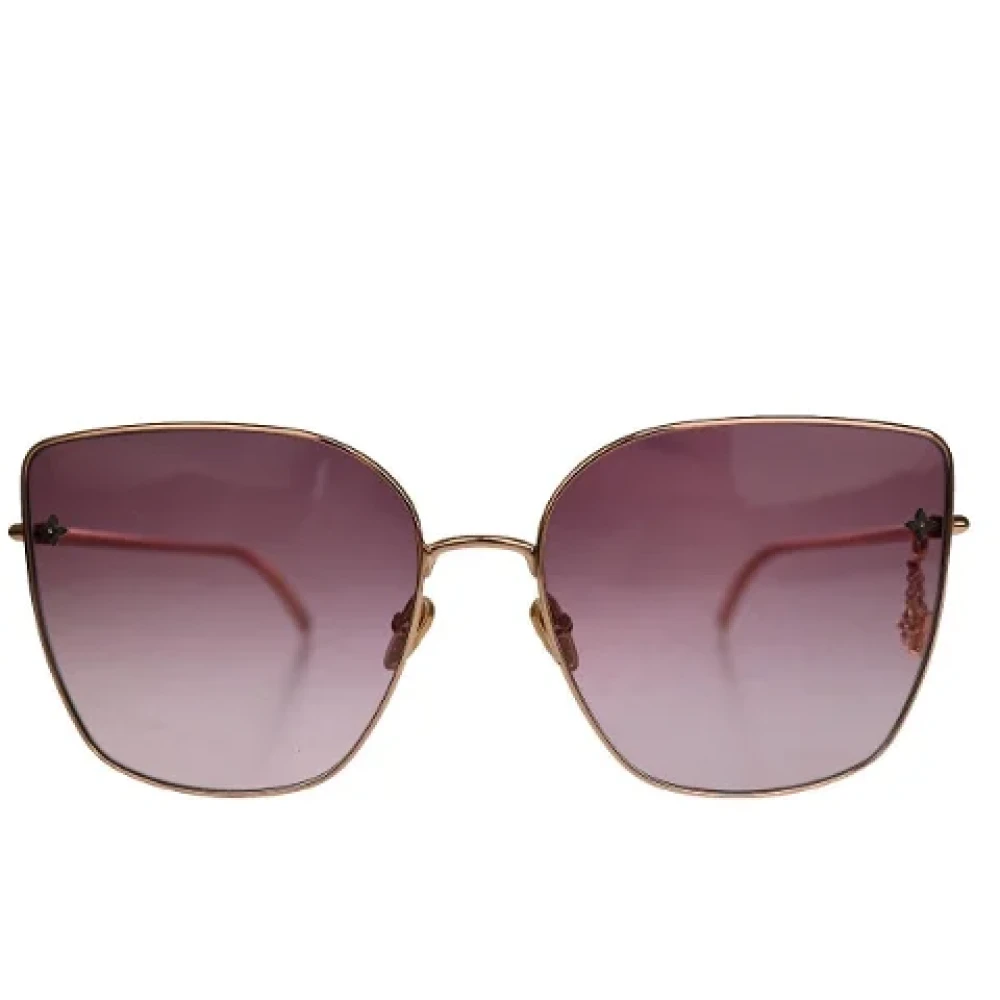 Louis Vuitton Vintage Pre-owned Metal sunglasses Pink Dames
