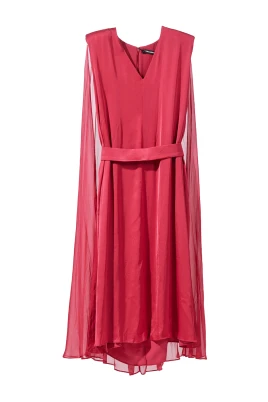 Midi Ceremony Cape Dress