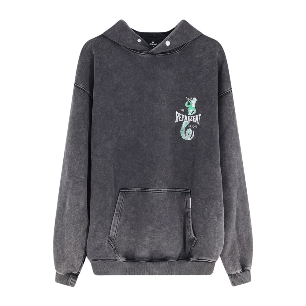 Represent Men's Gray Hooded Long Sleeve - Hoodies - S - Sweatshirts & Hoodies