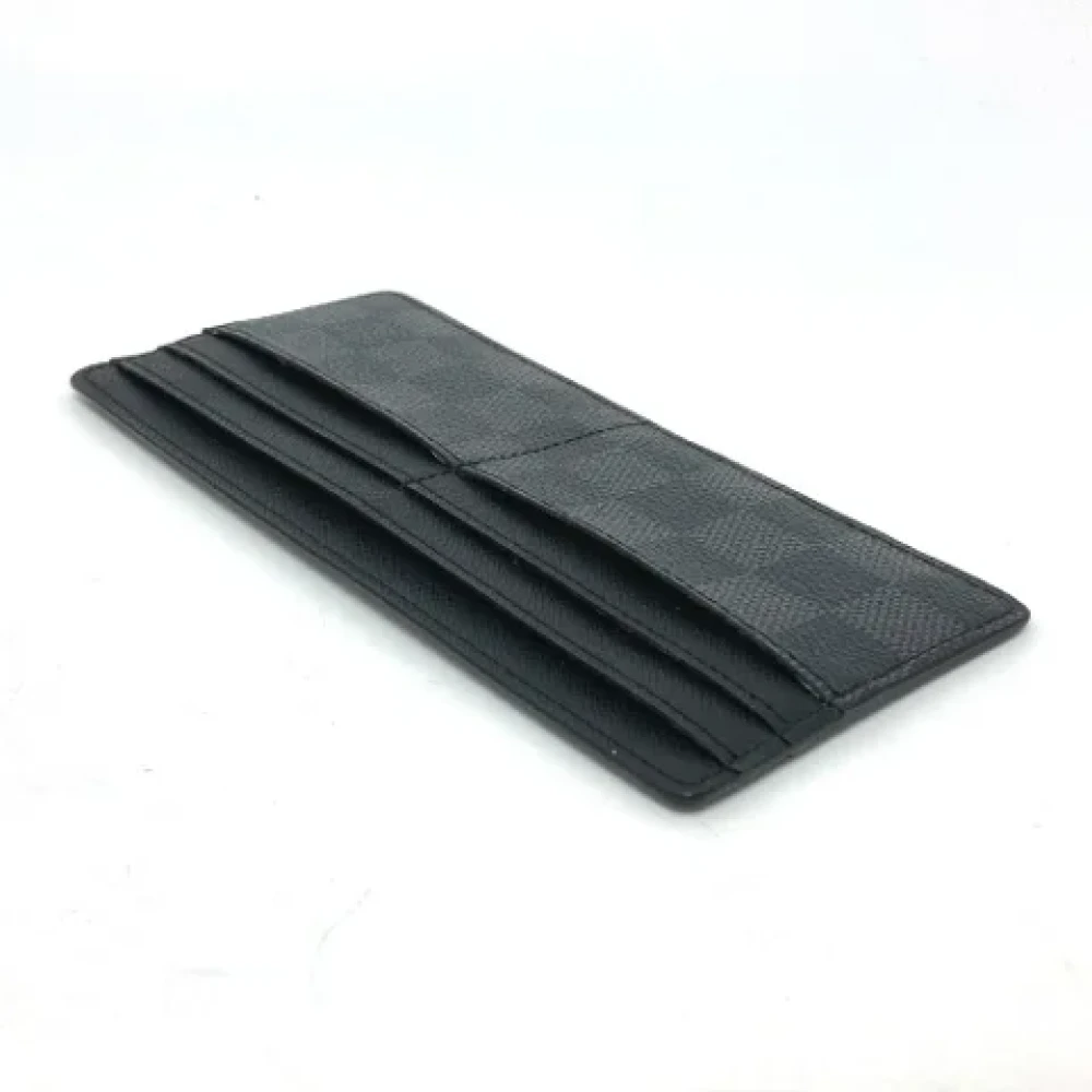Louis Vuitton Vintage Pre-owned Fabric wallets Black Heren