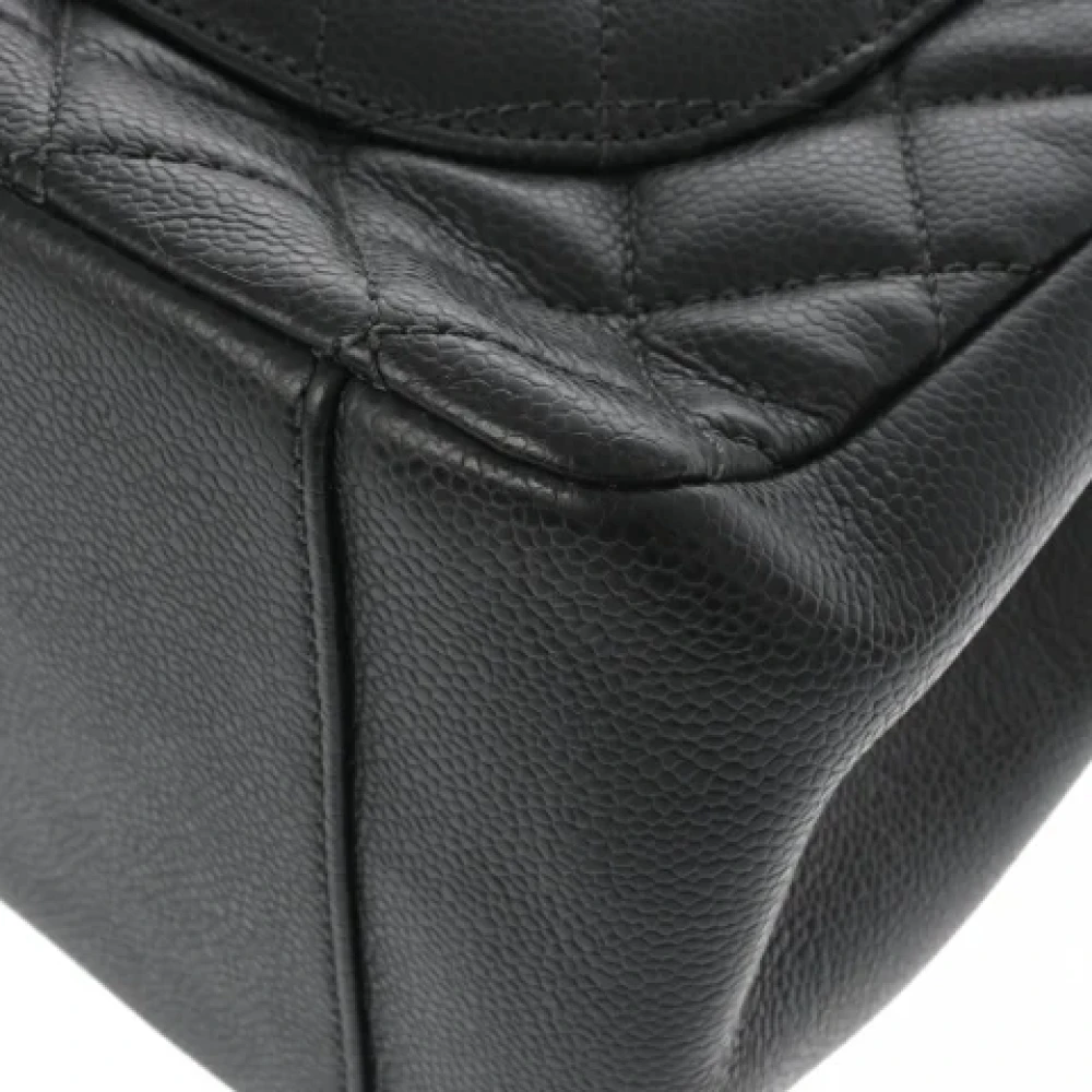 Chanel Vintage Pre-owned Leather totes Gray Dames