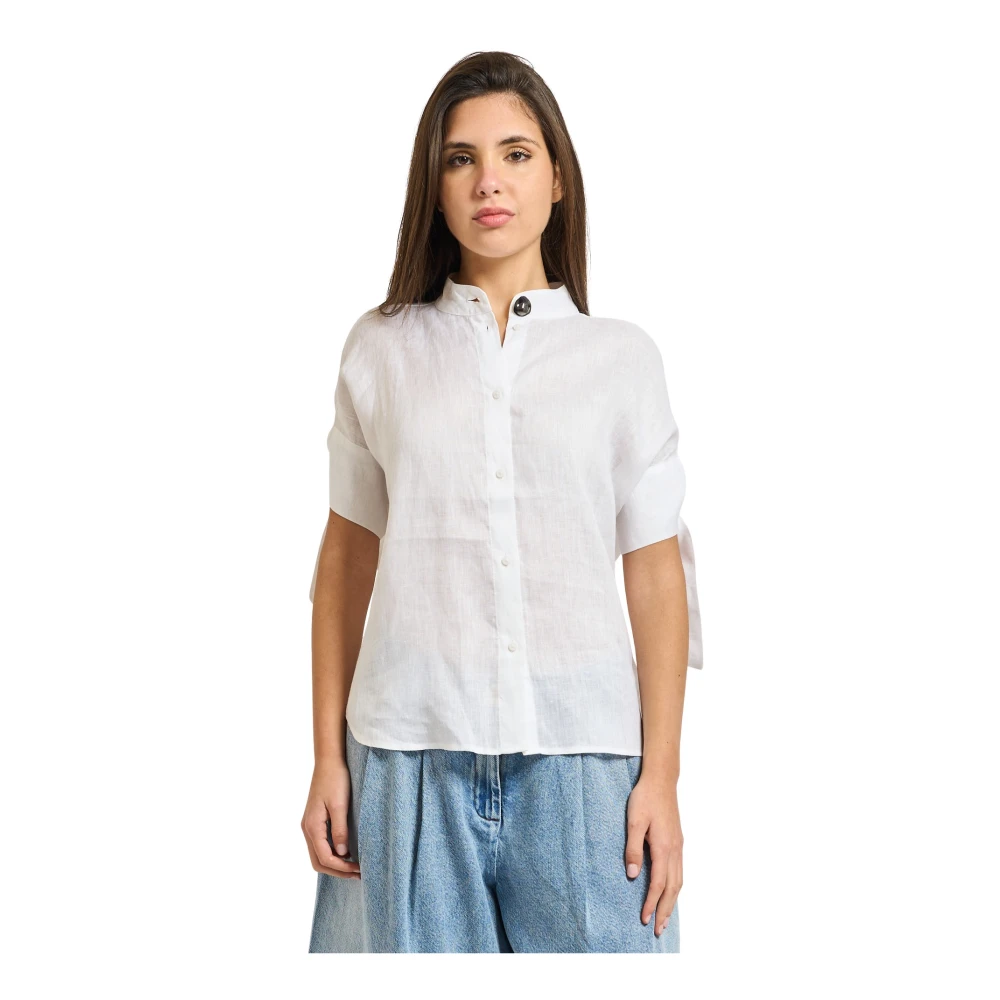 Armani Exchange Damen Weiß Blusen & Hemden, Lgröße:
