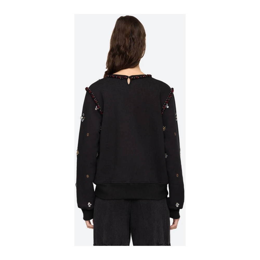 Sea NY Geborduurde Maja Sweater Black Dames