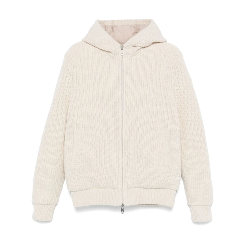 Vendbar Beige Uld Kashmir Sweater