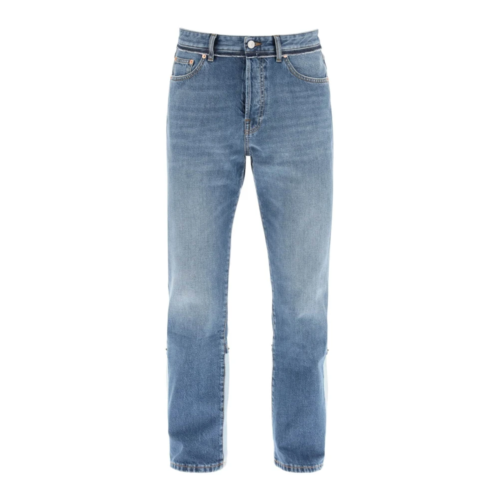 Valentino Regular Fit Rockstud Jeans Blue Heren