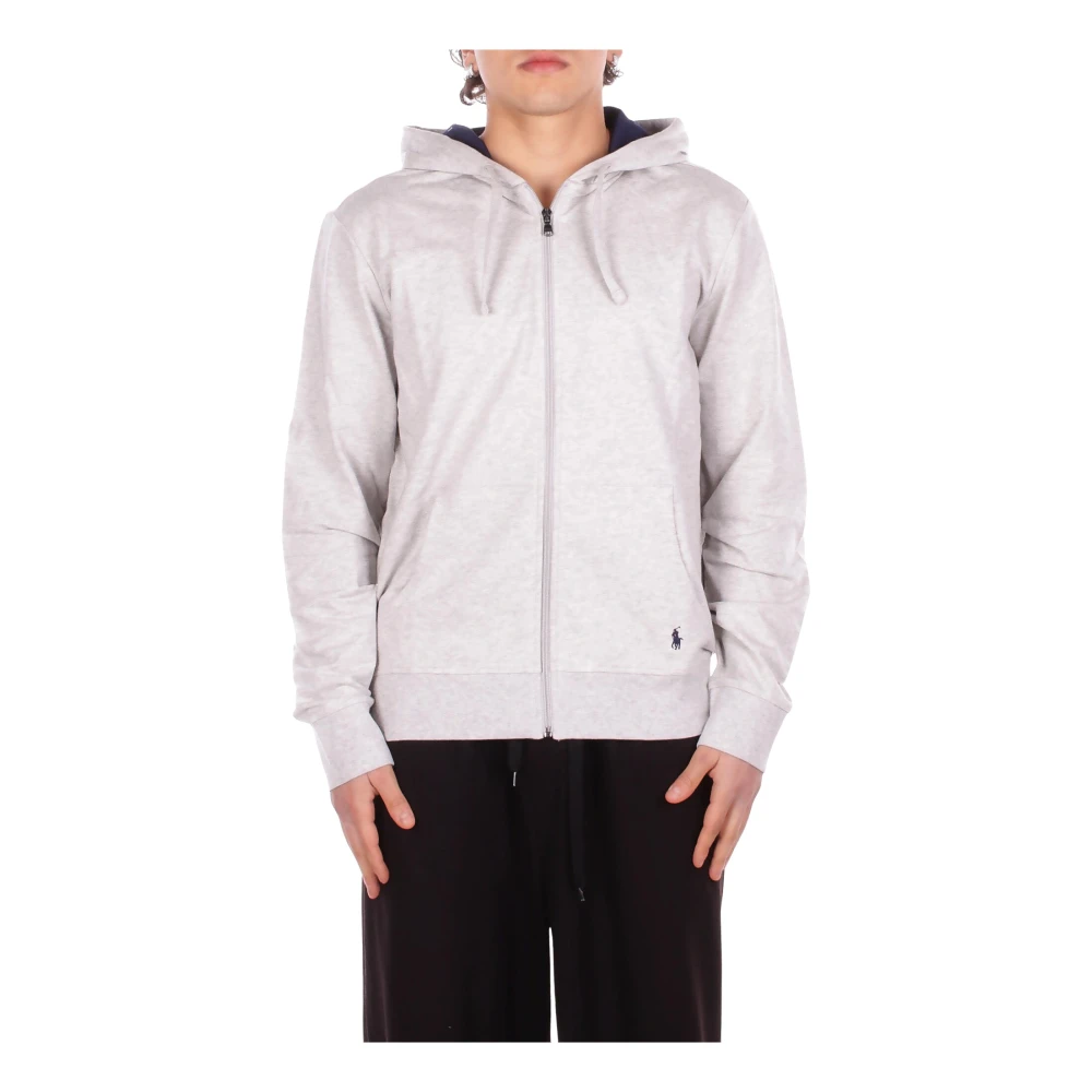 Polo Ralph Lauren Men's Gray Zip-Throughs, L, Full-Zip Hoodie