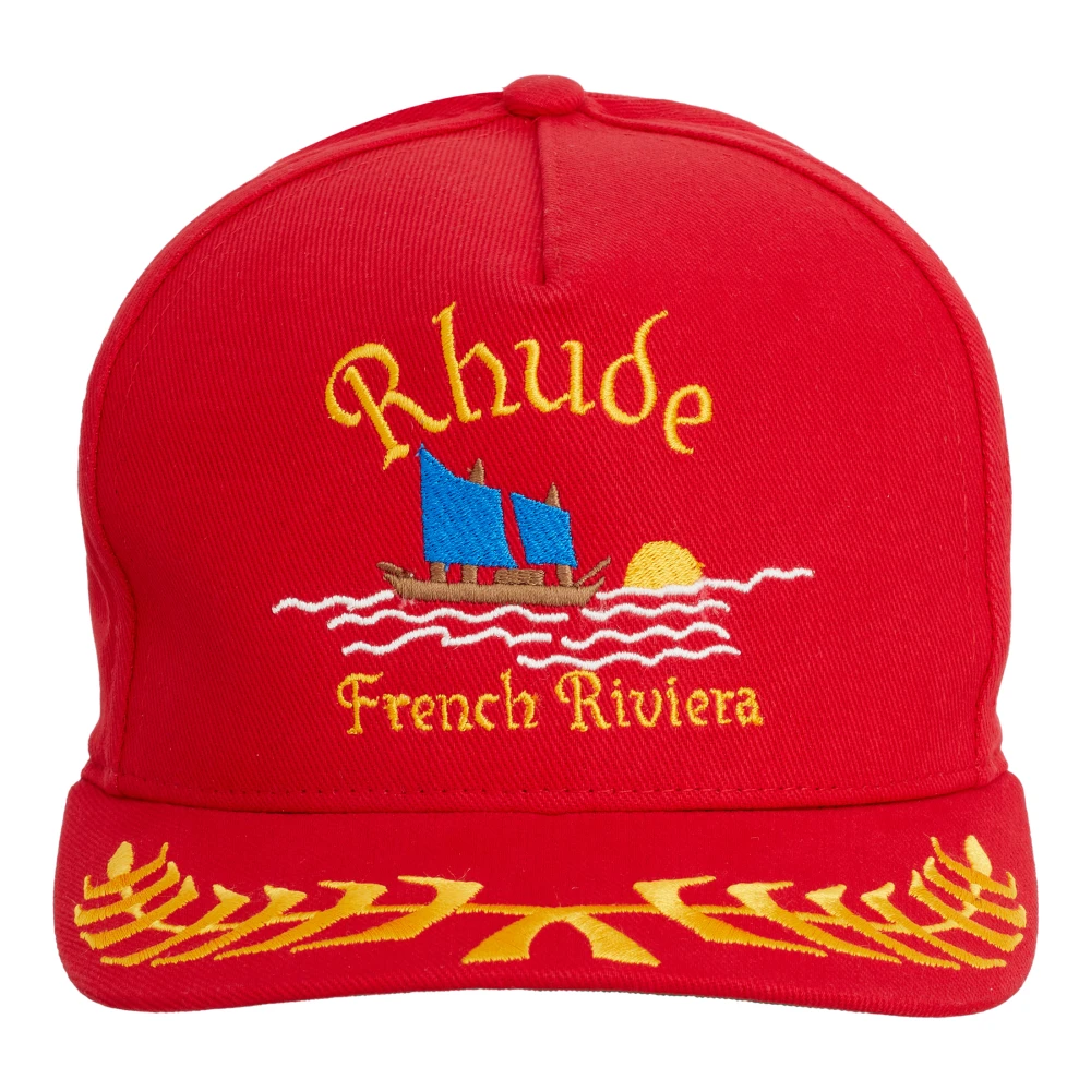 Rhude Riviera Sailing Hat Red Unisex