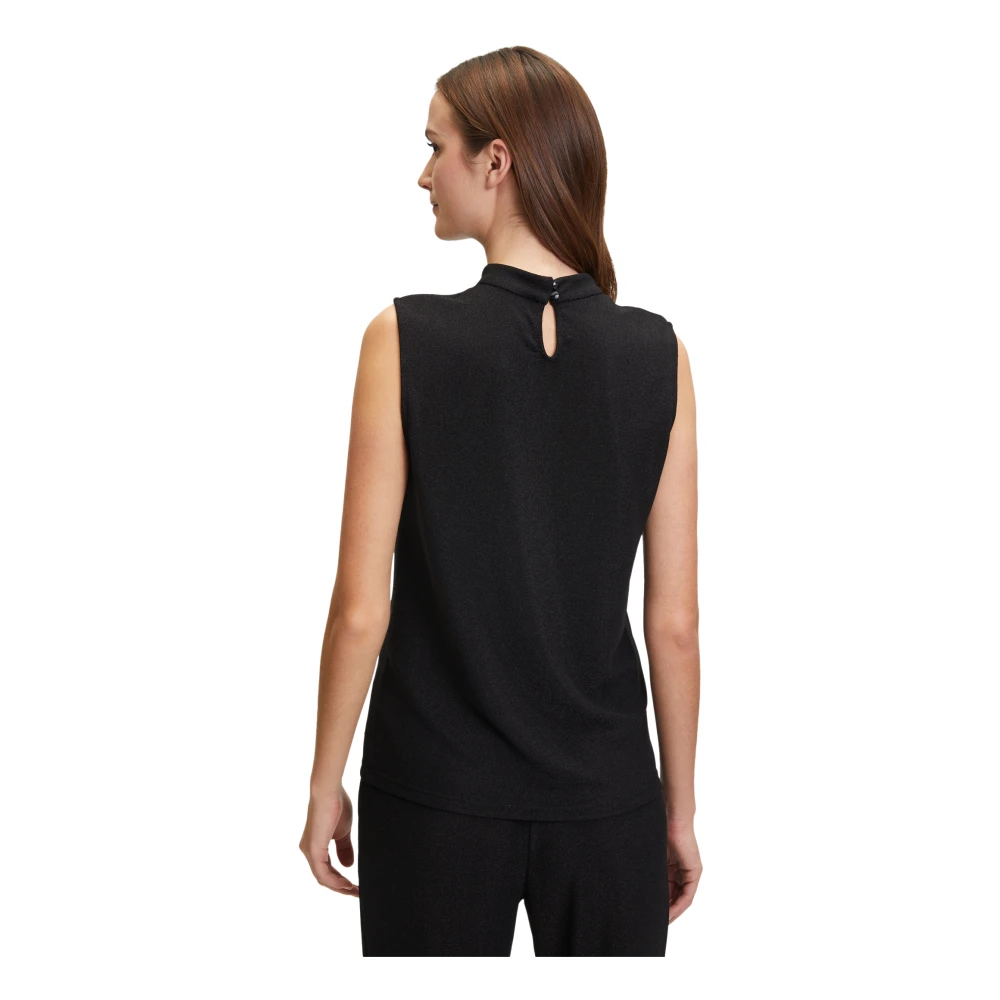 Betty & Co Lurex Blouse Top Black Dames