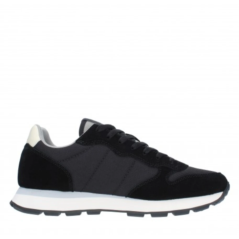 Sun68 Zwarte Sneakers Tom Solid Nylon Black Heren