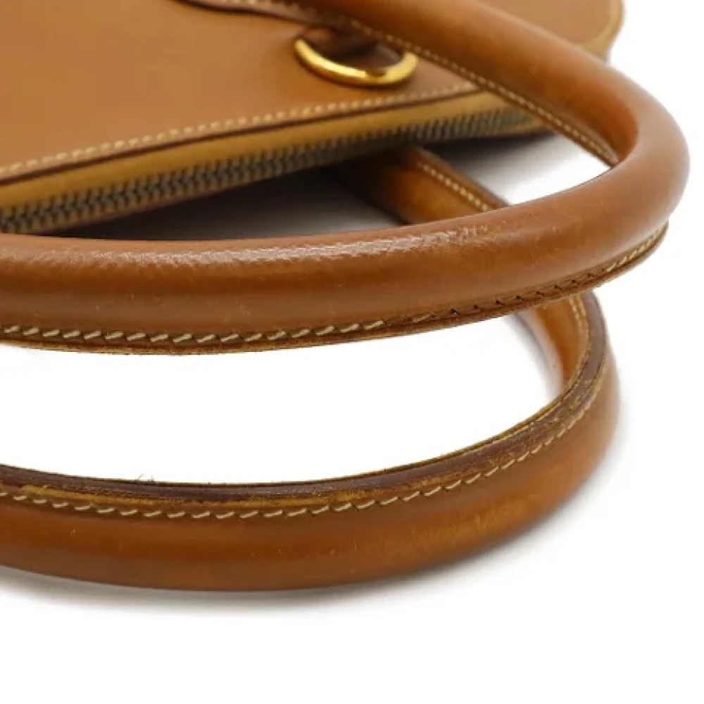 Hermès Vintage Pre-owned Leather handbags Brown Dames
