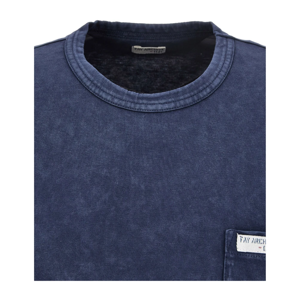 Fay T-Shirts Blue Heren