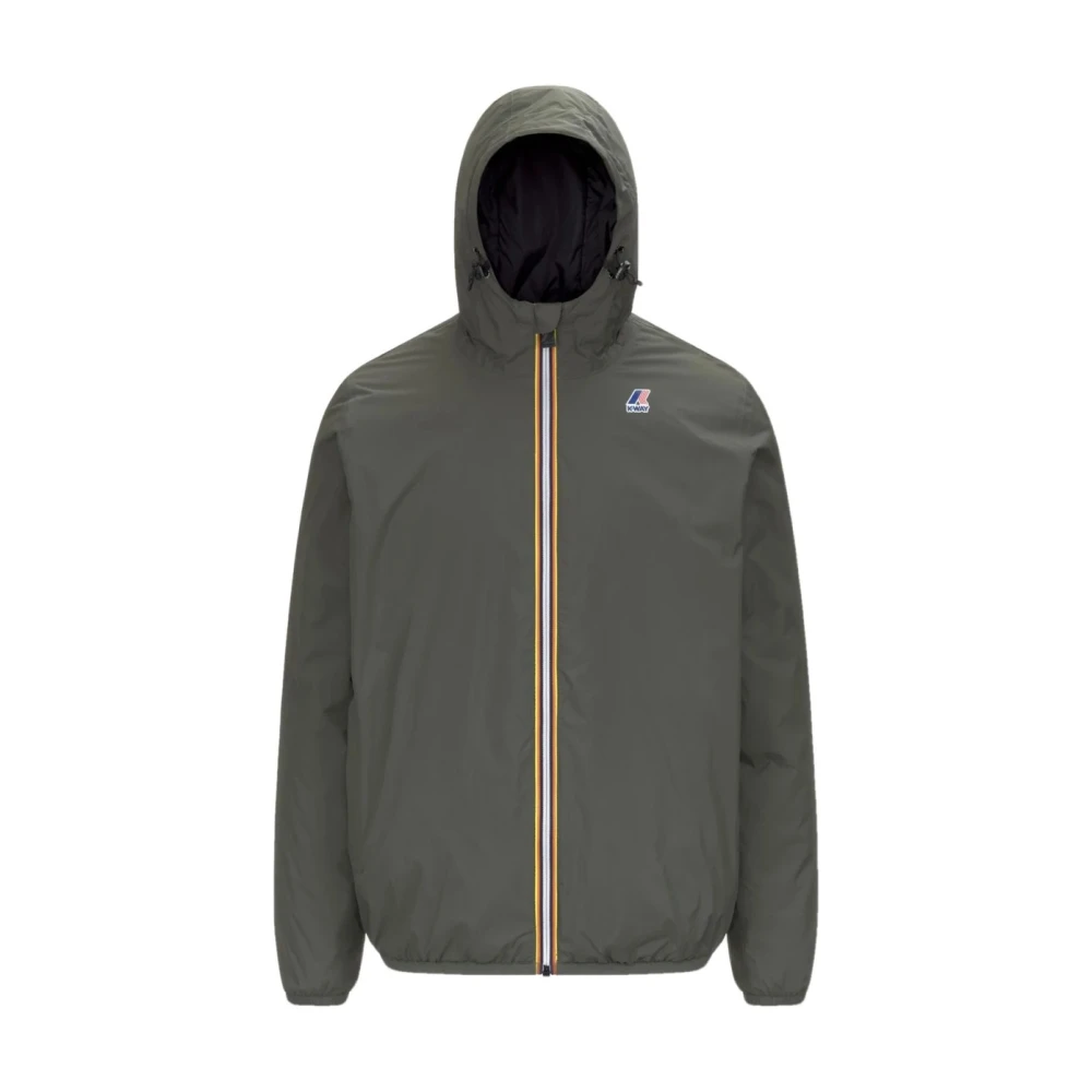 K-Way Men's Green Light Jackets, S, Claude Jacket