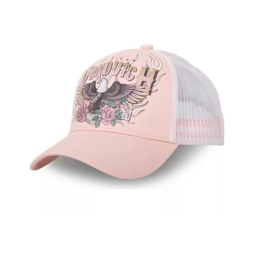 VON Dutch Rosa Eagle Trucker Cap Multicolor, Dam