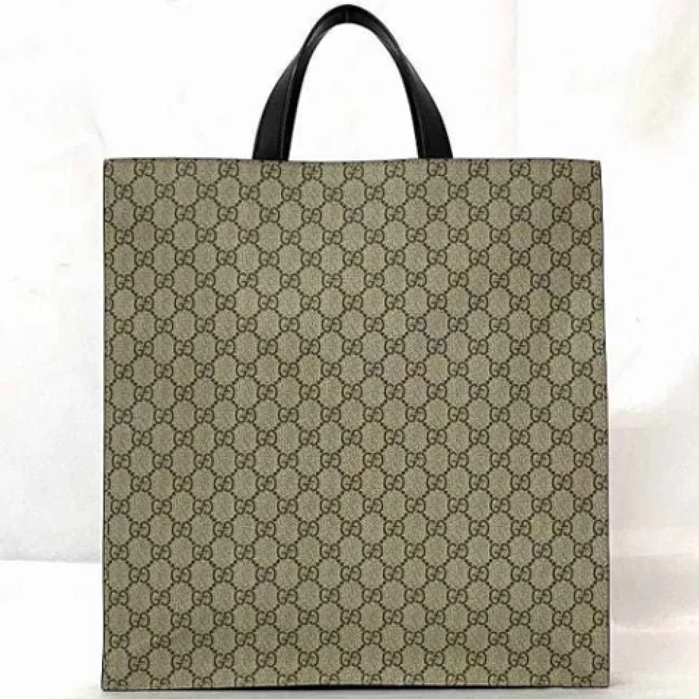 Gucci Vintage Pre-owned Fabric gucci-bags Beige Dames