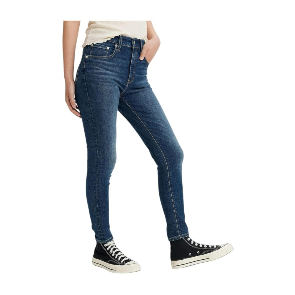 Levi's 721 High-Rise skinny Broek Blue Dames