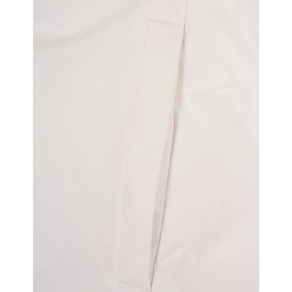 Jil Sander Witte Gewatteerde Gilet met Brede Kraag White Dames