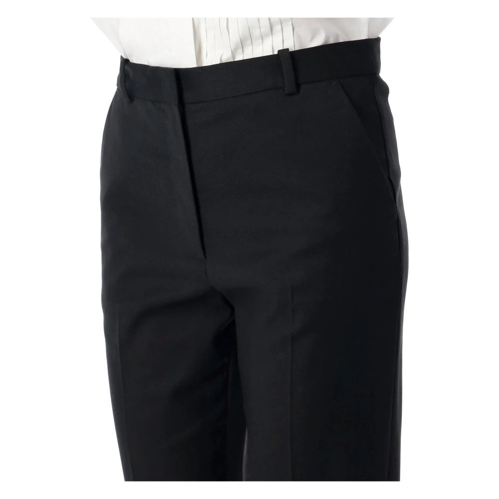 The Garment Zwarte Straight-Leg Broek Aw24 Black Dames