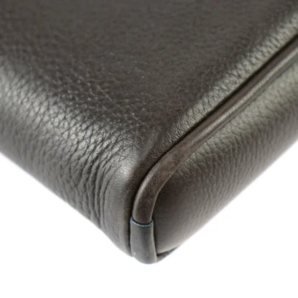 Louis Vuitton Vintage Pre-owned Leather clutches Brown Dames