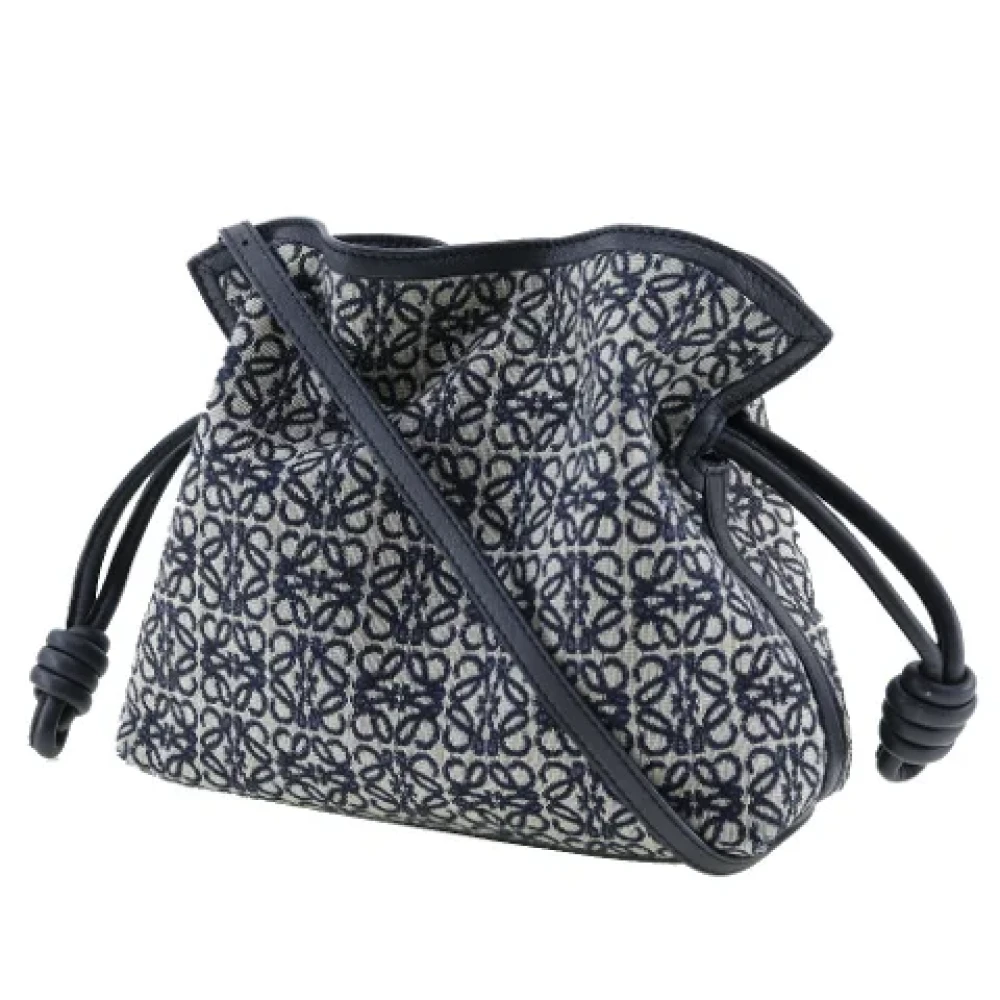 Loewe Pre-owned Canvas shoulder-bags Blue Dames