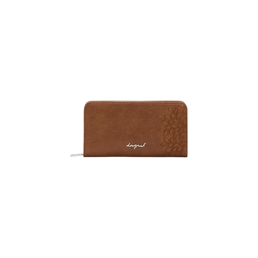 Desigual Women's Brown Zip Fastening Wallet With Inside Pockets