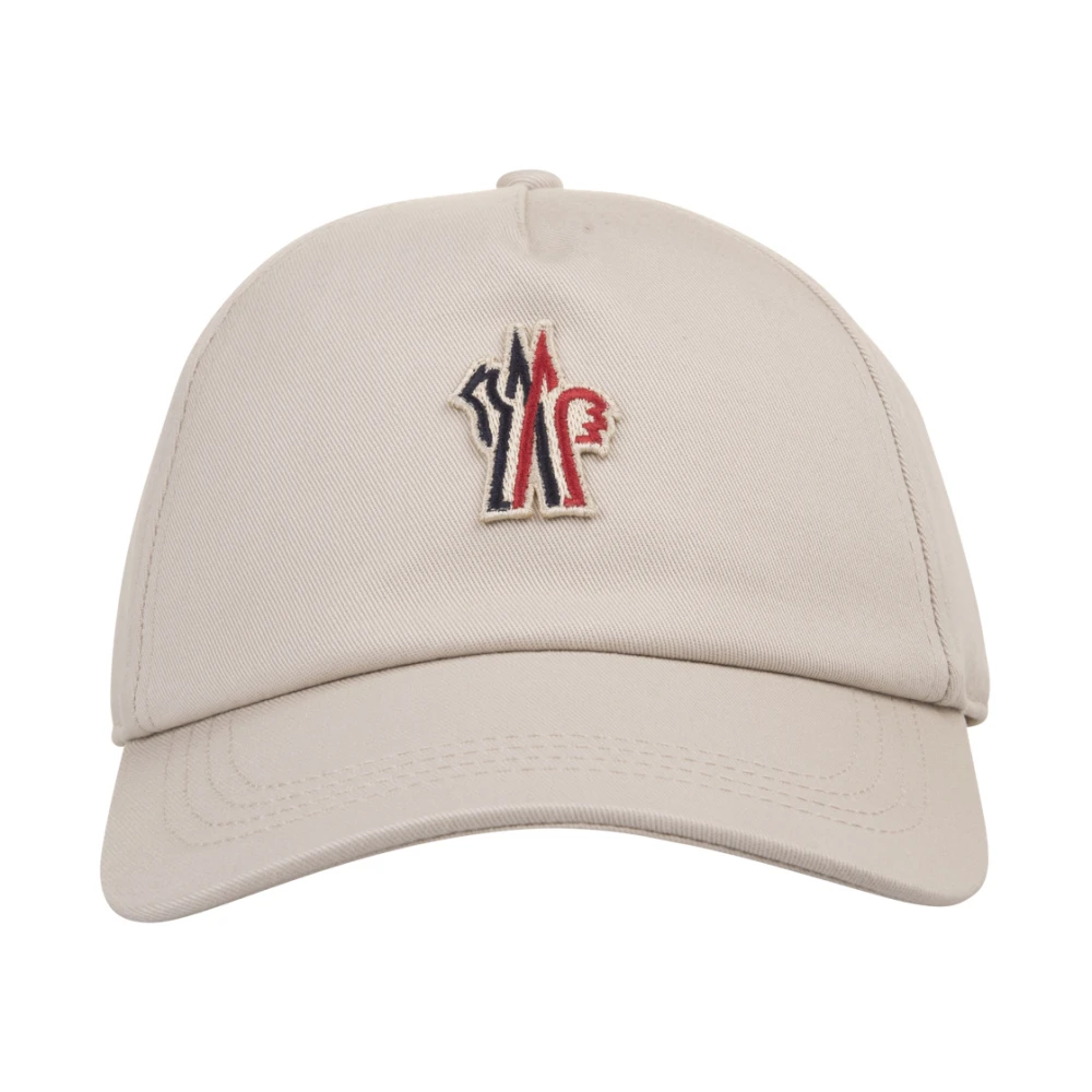 Moncler Witte Baseballpet met Logopatch White Heren
