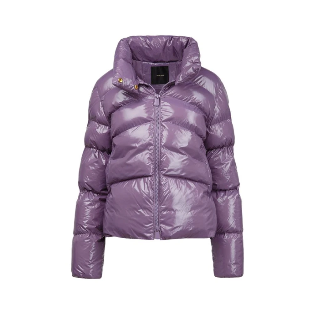 Pinko Purple Mirco Caban Jacket - Female - Winter Jackets - Xs - Jackets