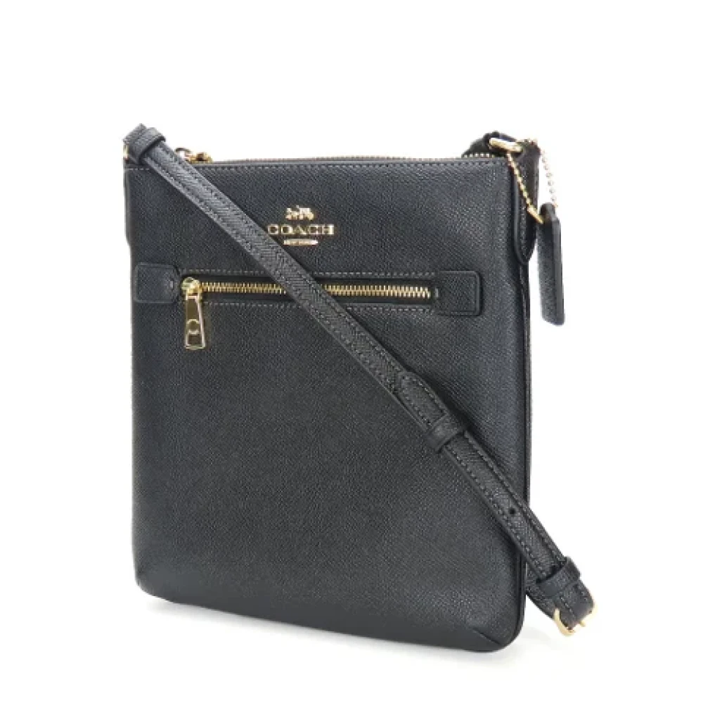 Coach Pre-owned Leather shoulder-bags Black Dames