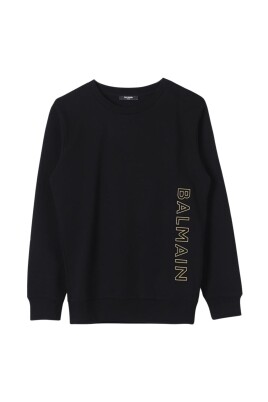 enfants-sweatshirt-noir-avec-logo