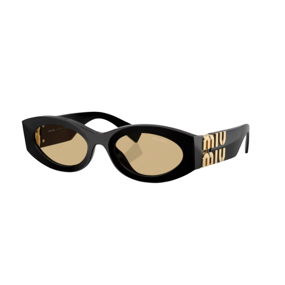 Miu Miu Unisex Black Sunglasses, 54 Mm, Mu 11Ws Oval Sunglasses