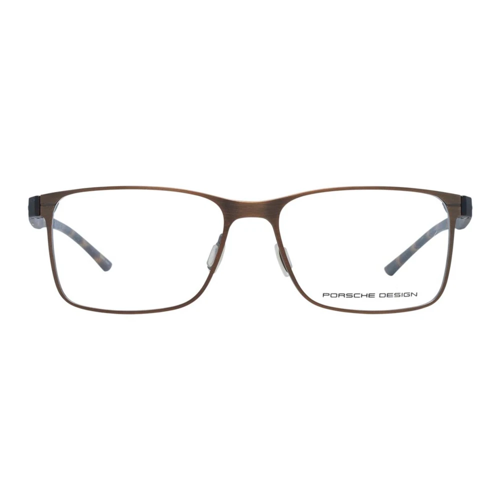 Porsche Design Bruine Titanium Optische Frames met Demo Bril Brown Heren