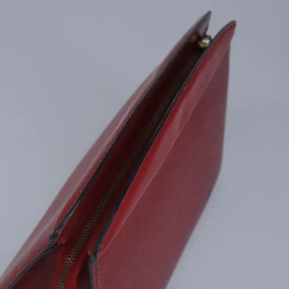 Louis Vuitton Vintage Pre-owned Leather clutches Red Dames
