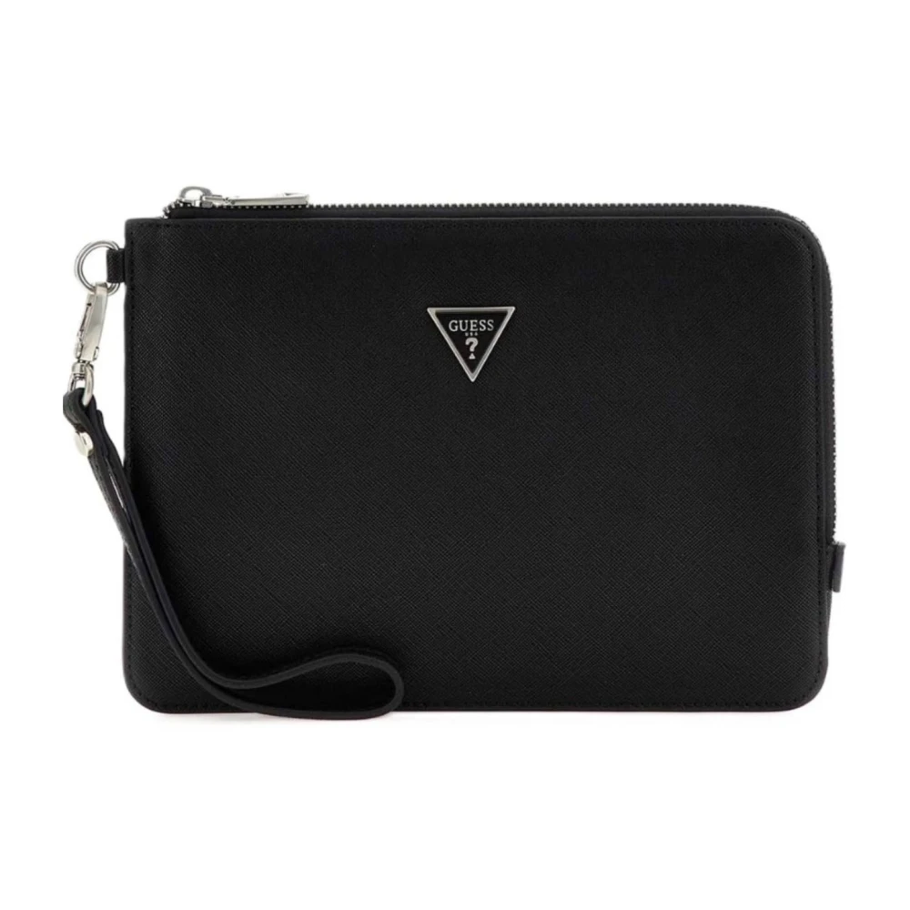 Guess Heren Logo Pouch Black Heren